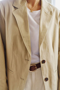 Aggie Boxy Blazer - Summer Taupe. Ceres Life