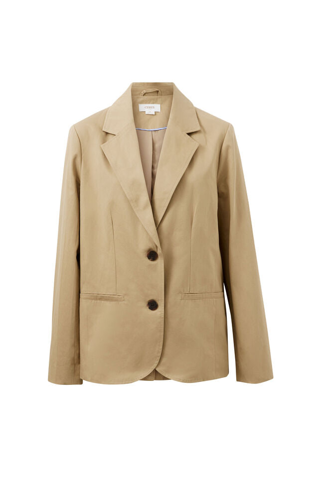 Aggie Boxy Blazer - Summer Taupe. Ceres Life