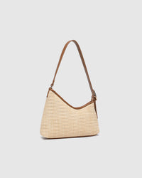 Amelia Shoulder Bag - Raffia/Tan