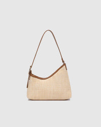 Amelia Shoulder Bag - Raffia/Tan