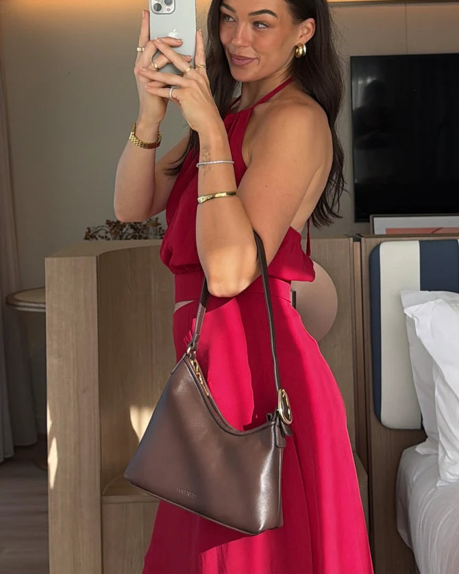 Amelia Shoulder Bag - Chocolate