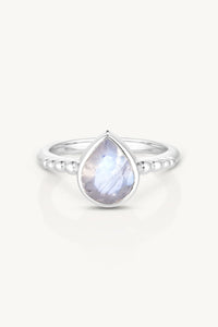 Amie Moonstone Silver Stacker