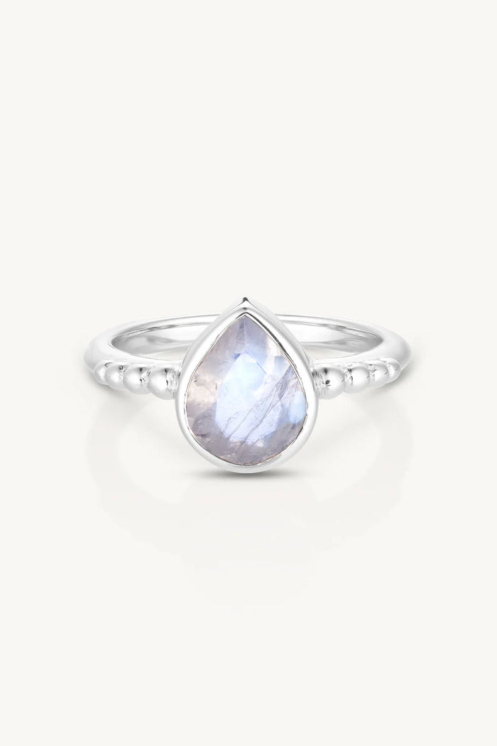 Amie Moonstone Silver Stacker