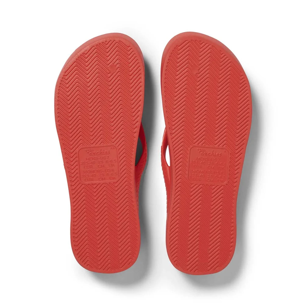 Arch Support Thongs - Coral