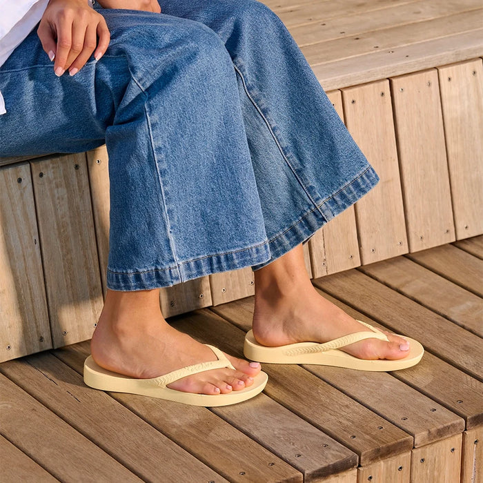 Arch Support Thongs - Lemon