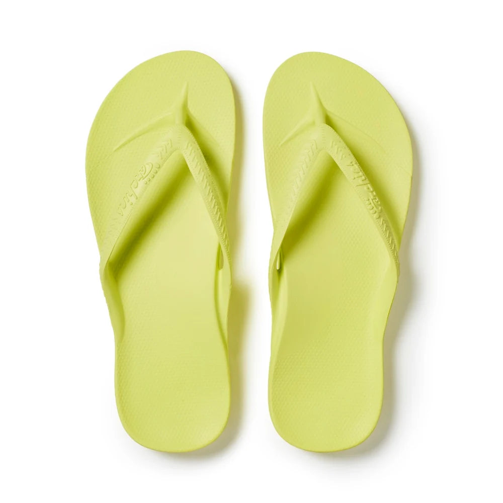 Arch Support Thongs - Limelight