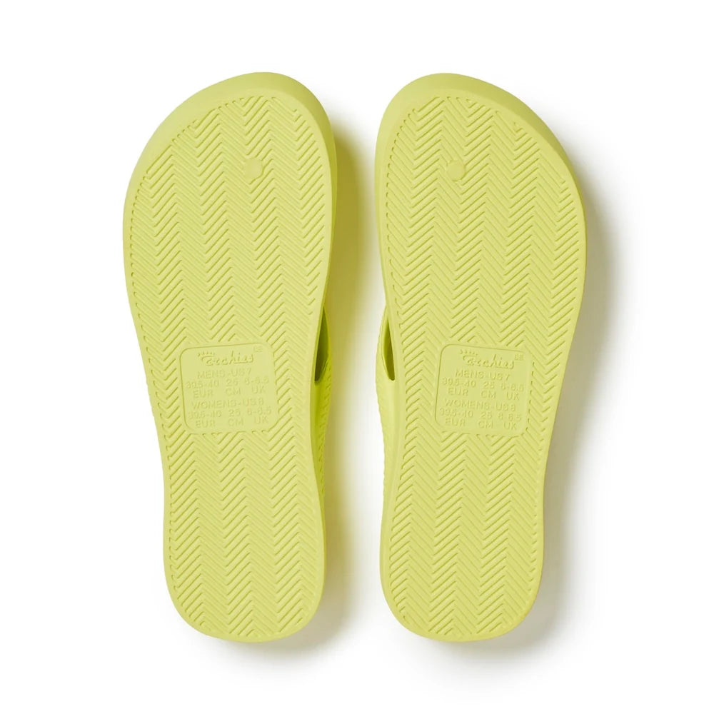 Arch Support Thongs - Limelight