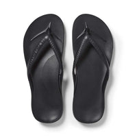 Arch Support Thongs - Classic Black