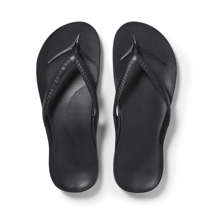 Arch Support Thongs - Classic Black