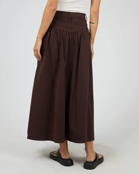 Arlo Maxi Skirt - Brown. All About Eve