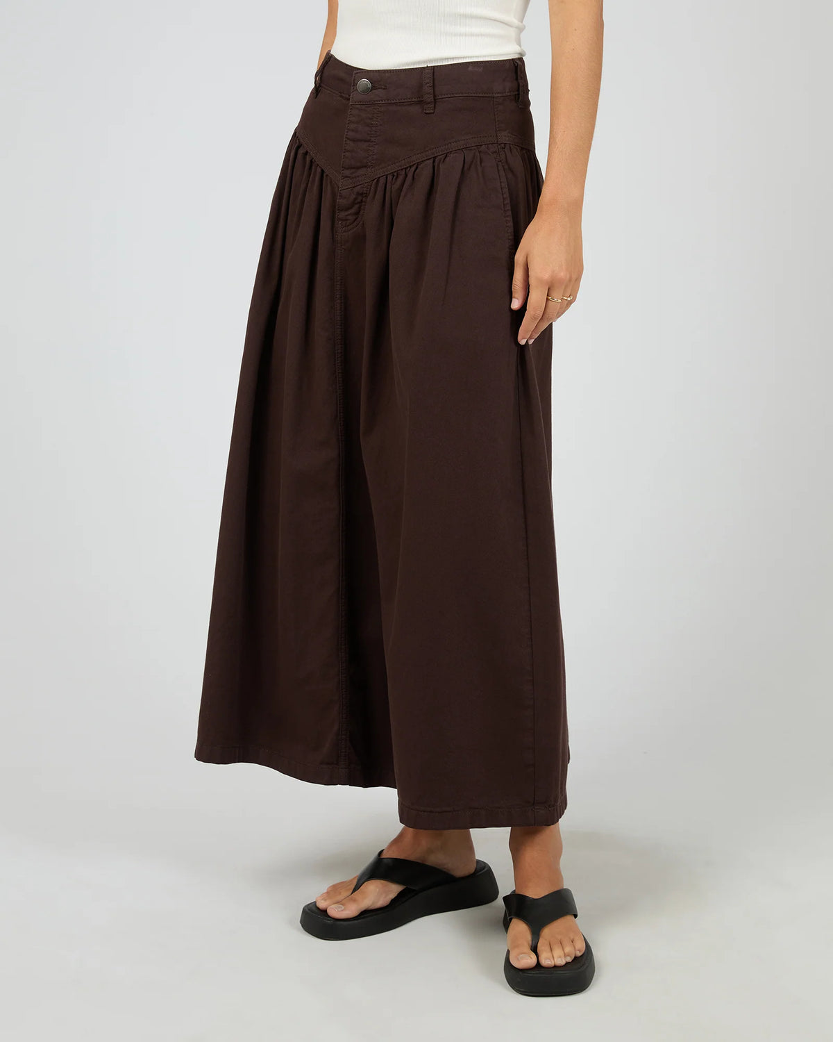 Arlo Maxi Skirt - Brown. All About Eve