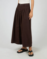 Arlo Maxi Skirt - Brown. All About Eve