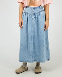 Arlo Maxi Skirt - Light Blue. All About Eve