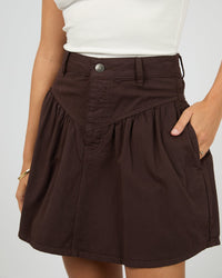 Arlo Mini Skirt - Brown