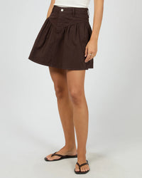 Arlo Mini Skirt - Brown
