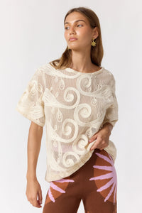 Atlas Top - Ivory. Nine Live Bazaar