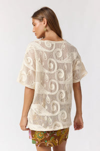 Atlas Top - Ivory. Nine Live Bazaar