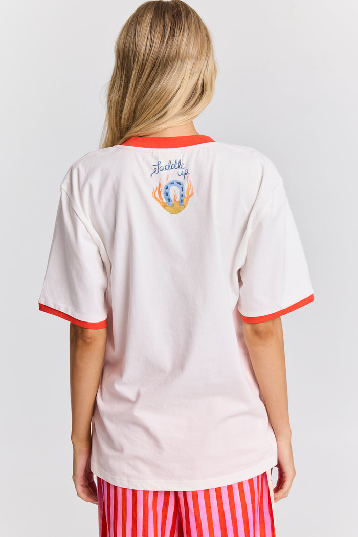 She's on fire V-Neck Tee