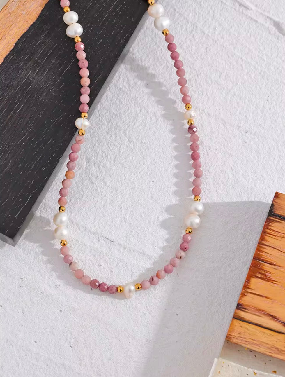 Rosewater Stone Necklace