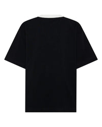 Reflective V Neck Tee - Black