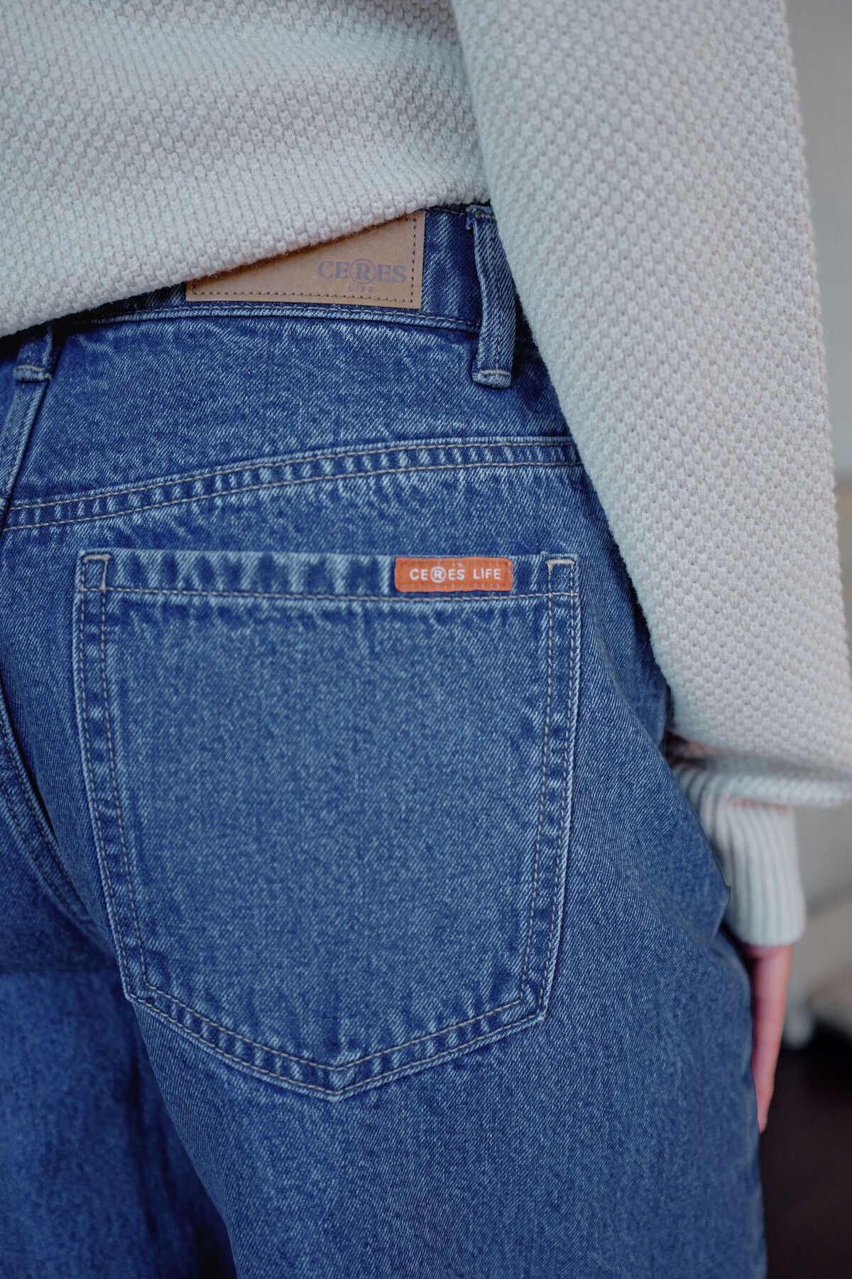 Leah Tapered Barrel Jean - Fresh Indigo