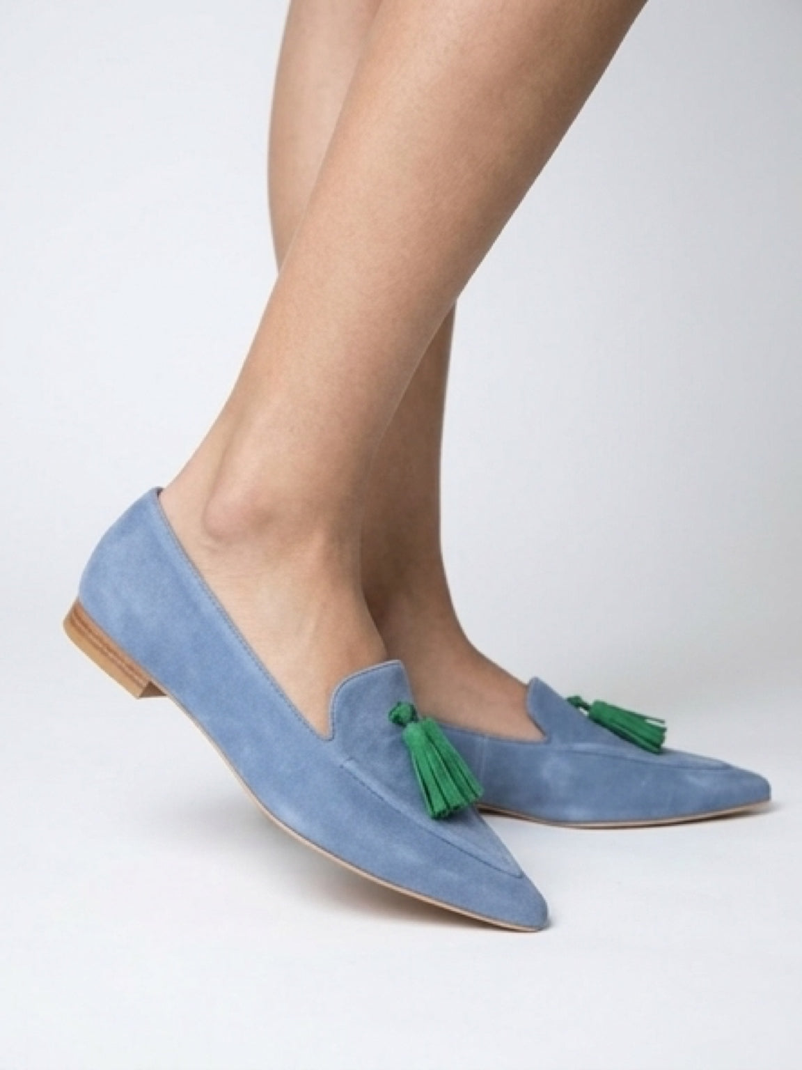 Luna Sole Palace - Cobalt/Emerald Suede