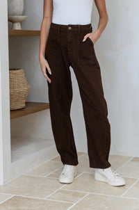 Castro Barrel Jeans - Chocolate