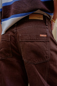 Demi Barrel Jean - Bitter Chocolate