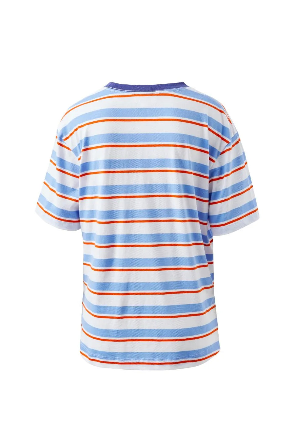 Stevie Slouchy Tee - Sky Blue Flame Stripe