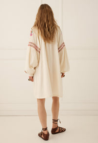 Feliz Tunic Dress - Vintage Cream