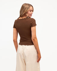 Sita Short Sleeve Tee - Choc