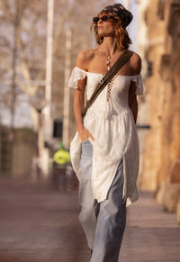 Glastonbury Lace Dress - Antique White