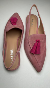 Luna Sole Piper - Pale Pink/Fuchsia Suede