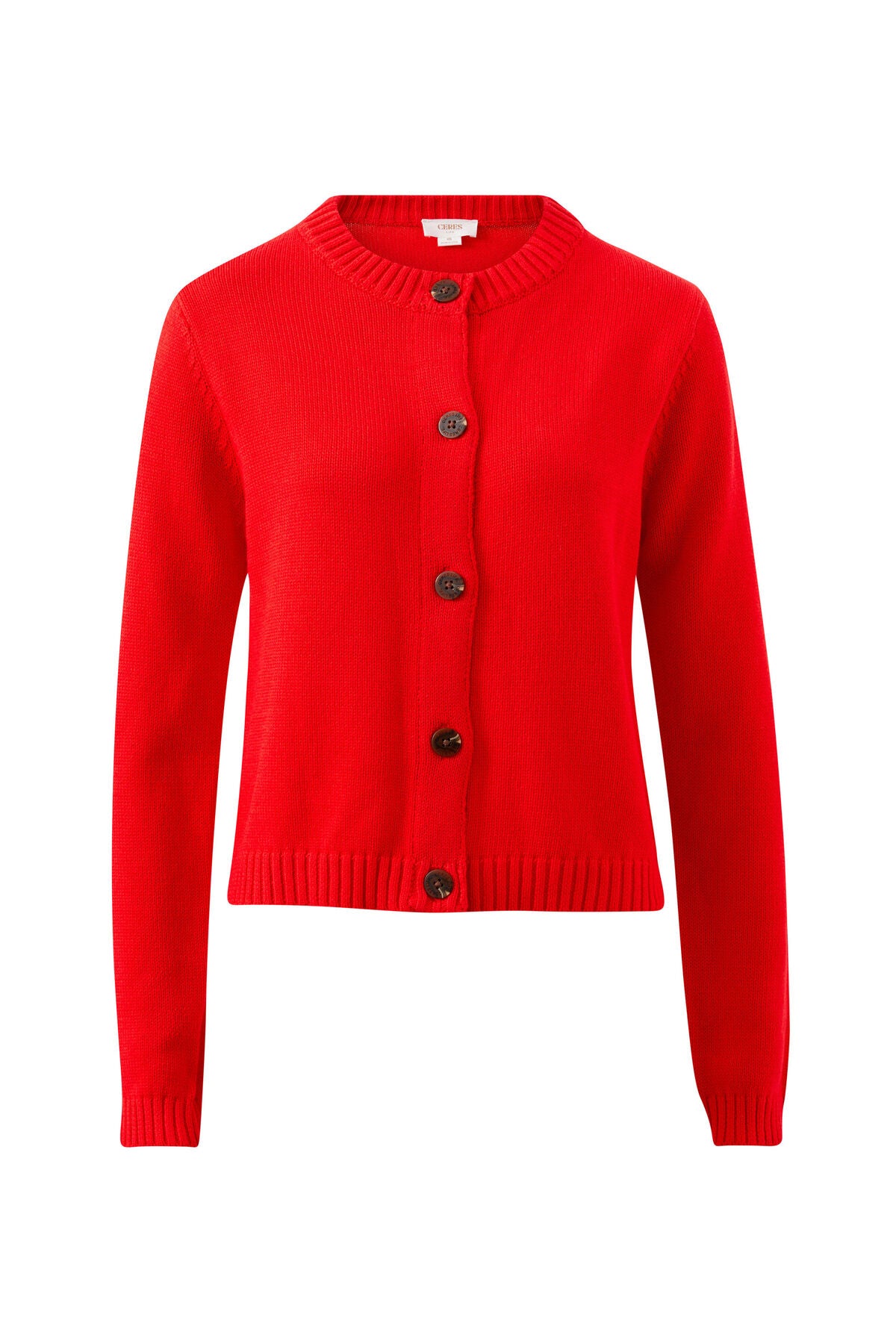 Nelly Long Sleeve Knit Cardi -Fiery Red