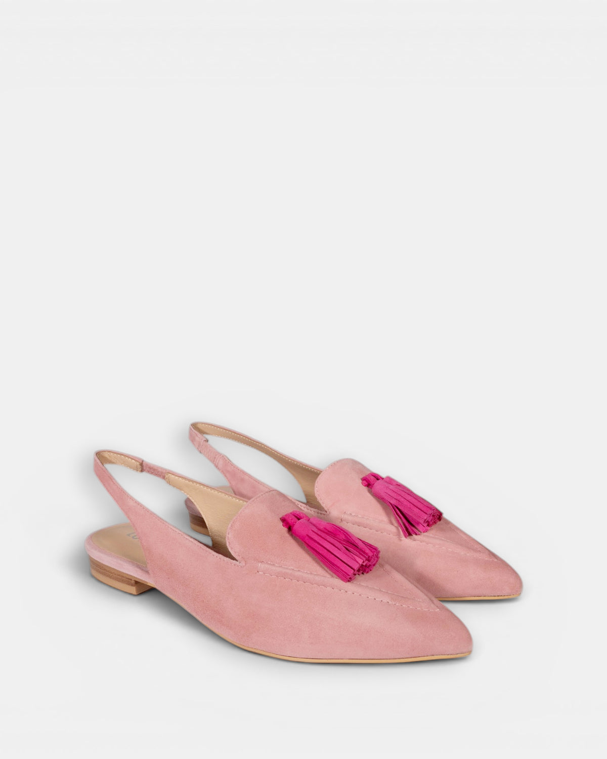 Luna Sole Piper - Pale Pink/Fuchsia Suede