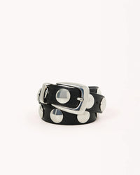Bailey Belt - Black-Silver