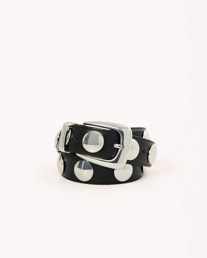 Bailey Belt - Black-Silver