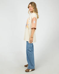 Sun Salt Sea Oversized Tee - Vanilla