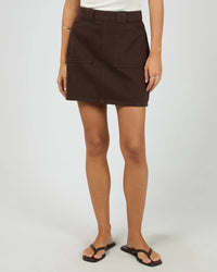 Becca Skirt - Brown. All About Eve
