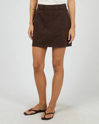 Becca Skirt - Brown. All About Eve