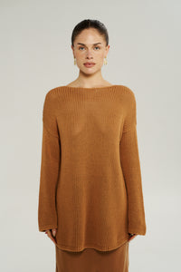 Bell LS Knit - Toffee