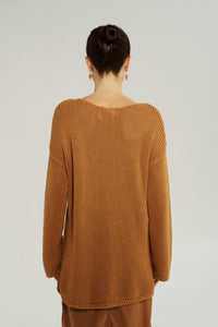 Bell LS Knit - Toffee