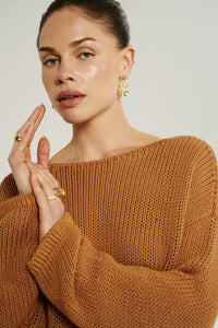 Bell LS Knit - Toffee
