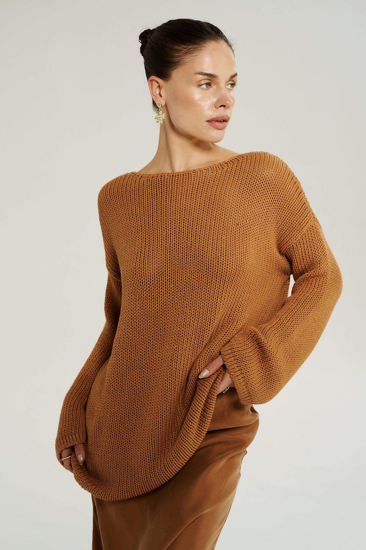 Bell LS Knit - Toffee