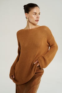 Bell LS Knit - Toffee