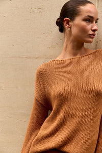 Bell LS Knit - Toffee