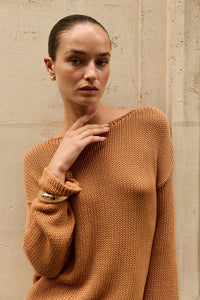 Bell LS Knit - Toffee