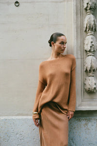 Bell LS Knit - Toffee