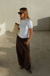 Bella Barrel Pant - Brunette. Ceres Life