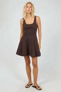 Blakey Mini Dress - Brown